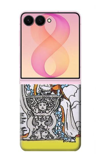 S3068 Carte de tarot Reine des épées Etui Coque Housse pour Samsung Galaxy Z Flip 8