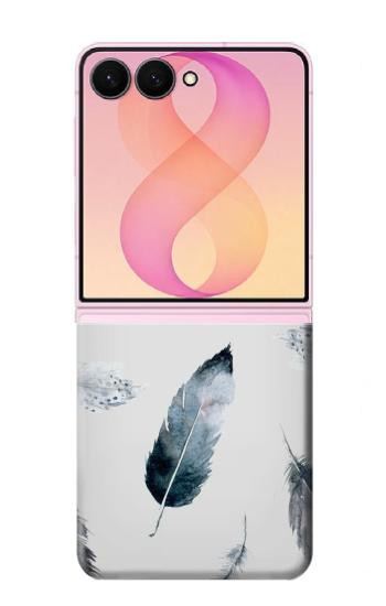 S3085 Motif de peinture Plume Etui Coque Housse pour Samsung Galaxy Z Flip 8