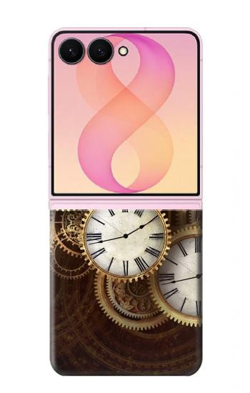 S3172 Horloge or Etui Coque Housse pour Samsung Galaxy Z Flip 8