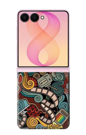 S3480 Divertissement Film par intérim Etui Coque Housse pour Samsung Galaxy Z Flip 8