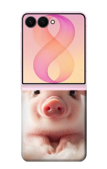 S3979 Bébé cochon mignon Etui Coque Housse pour Samsung Galaxy Z Flip 8