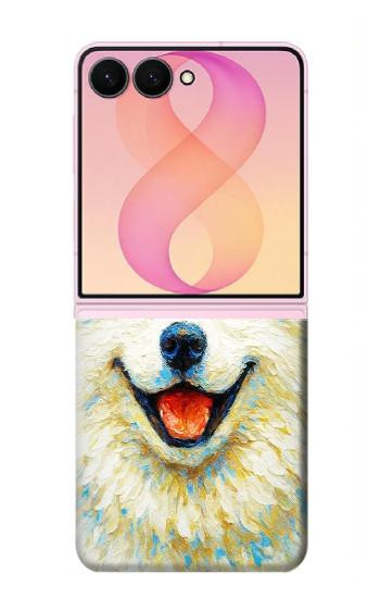 S4064 Chien souriant La Nuit étoilée de Van Gogh Etui Coque Housse pour Samsung Galaxy Z Flip 8