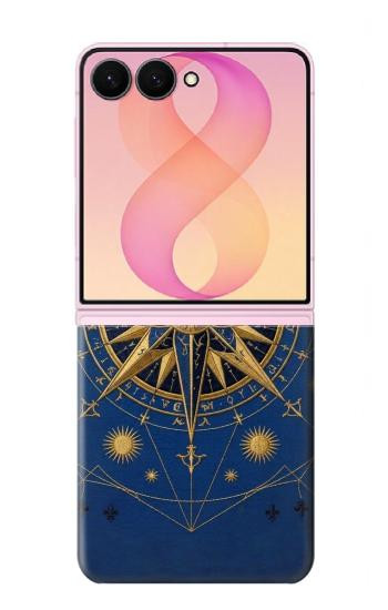 S4086 Motif Boussole Marine Etui Coque Housse pour Samsung Galaxy Z Flip 8