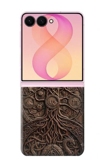 S4103 Arbre de Vie Ancien Etui Coque Housse pour Samsung Galaxy Z Flip 8