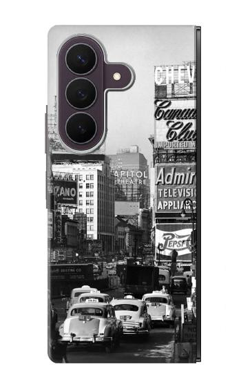 S0182 New York Vintage Etui Coque Housse pour Samsung Galaxy Z Fold 8 Ultra