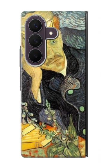 S0212 Van Gogh Portrait du Dr Gachet Etui Coque Housse pour Samsung Galaxy Z Fold 8 Ultra