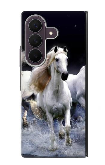 S0246 Cheval Blanc Etui Coque Housse pour Samsung Galaxy Z Fold 8 Ultra