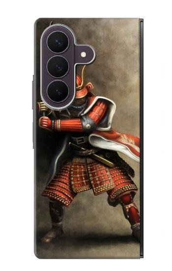S0796 Japon Rouge Samurai Etui Coque Housse pour Samsung Galaxy Z Fold 8 Ultra