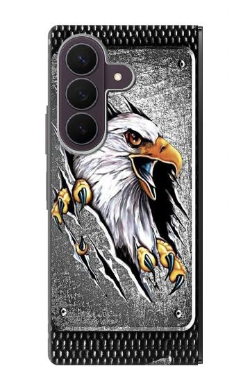 S0855 Aigle Métal Etui Coque Housse pour Samsung Galaxy Z Fold 8 Ultra