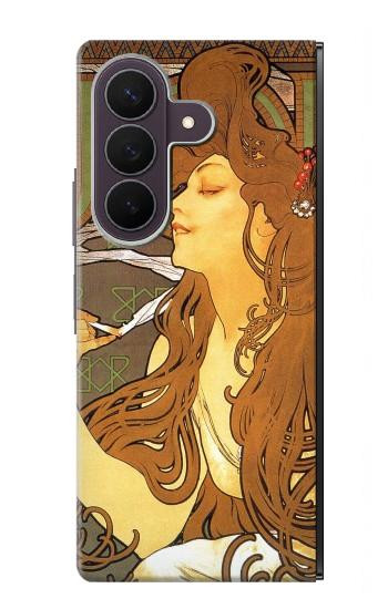 S0969 Alphonse Mucha Job Etui Coque Housse pour Samsung Galaxy Z Fold 8 Ultra