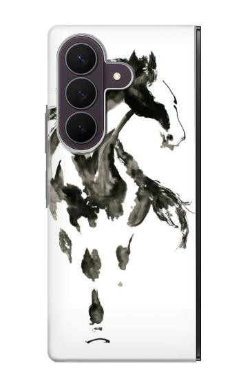 S1031 cheval Pinceau Etui Coque Housse pour Samsung Galaxy Z Fold 8 Ultra