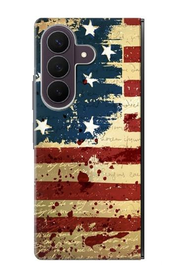 S2349 Old American Drapeau Etui Coque Housse pour Samsung Galaxy Z Fold 8 Ultra
