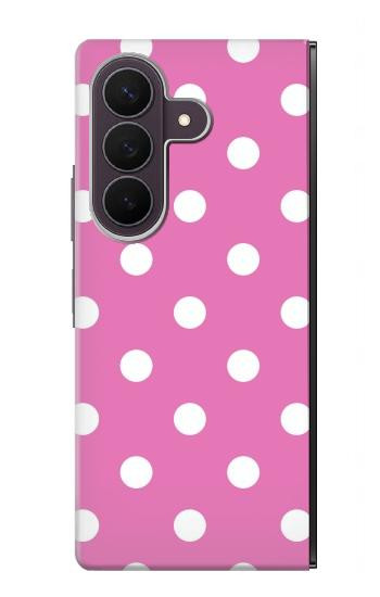 S2358 Rose à pois Etui Coque Housse pour Samsung Galaxy Z Fold 8 Ultra
