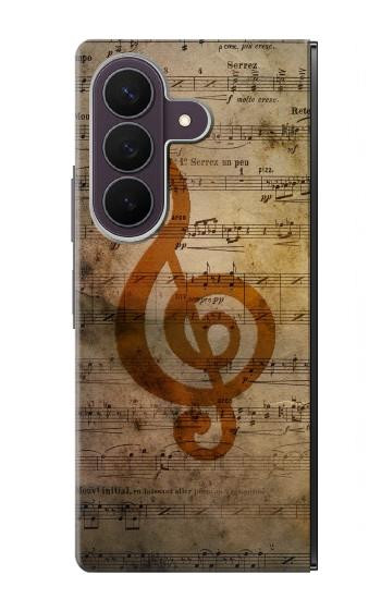 S2368 Note de musique Etui Coque Housse pour Samsung Galaxy Z Fold 8 Ultra