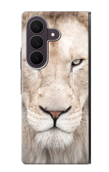 S2399 Lion Visage Etui Coque Housse pour Samsung Galaxy Z Fold 8 Ultra
