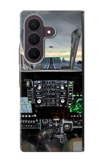 S2435 Avion de chasse Cockpit d'avion Etui Coque Housse pour Samsung Galaxy Z Fold 8 Ultra