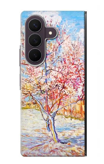 S2450 Van Gogh Fleur de Pêcher Etui Coque Housse pour Samsung Galaxy Z Fold 8 Ultra