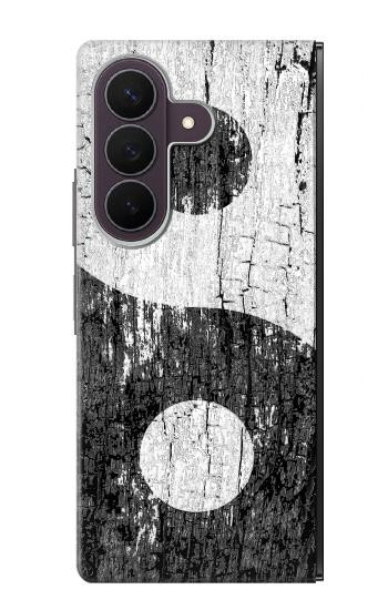 S2489 Yin Yang Bois imprimé graphique Etui Coque Housse pour Samsung Galaxy Z Fold 8 Ultra