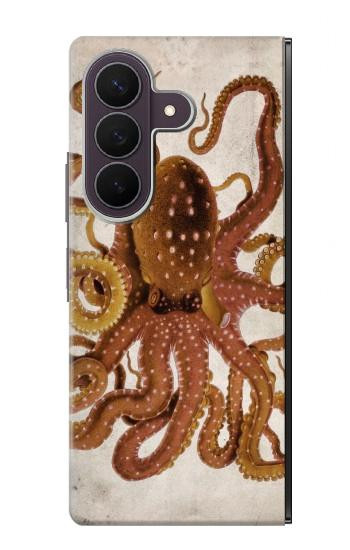 S2801 millésimé Poulpe Etui Coque Housse pour Samsung Galaxy Z Fold 8 Ultra
