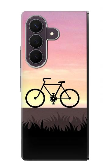 S3252 vélo Coucher de soleil Etui Coque Housse pour Samsung Galaxy Z Fold 8 Ultra