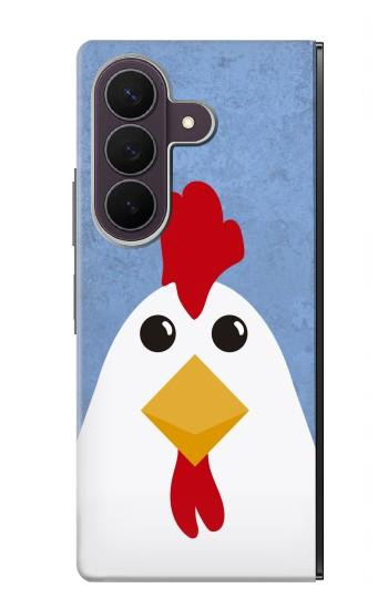 S3254 Poulet Dessin animé Etui Coque Housse pour Samsung Galaxy Z Fold 8 Ultra