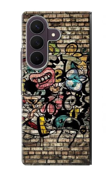 S3394 Graffiti mur Etui Coque Housse pour Samsung Galaxy Z Fold 8 Ultra