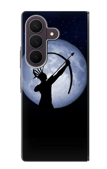 S3489 Indian Lune Chasseur Etui Coque Housse pour Samsung Galaxy Z Fold 8 Ultra