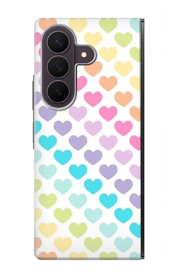 S3499 Motif coloré coeur Etui Coque Housse pour Samsung Galaxy Z Fold 8 Ultra