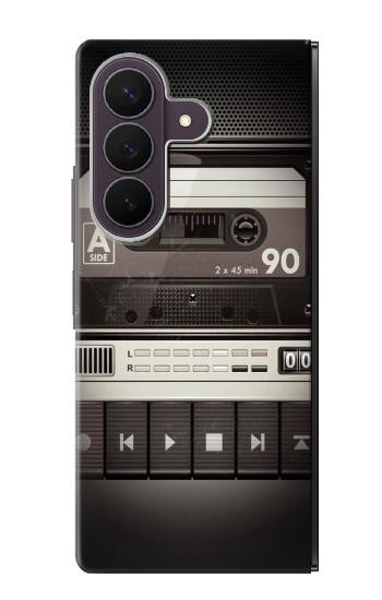 S3501 Lecteur cassette millésimé Etui Coque Housse pour Samsung Galaxy Z Fold 8 Ultra