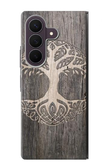 S3591 Viking Arbre de vie Symbole Etui Coque Housse pour Samsung Galaxy Z Fold 8 Ultra