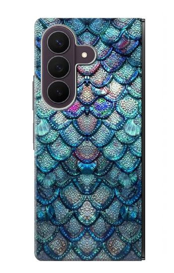 S3809 Écaille de poisson sirène Etui Coque Housse pour Samsung Galaxy Z Fold 8 Ultra