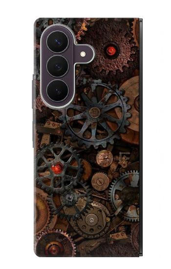 S3884 Engrenages Mécaniques Steampunk Etui Coque Housse pour Samsung Galaxy Z Fold 8 Ultra
