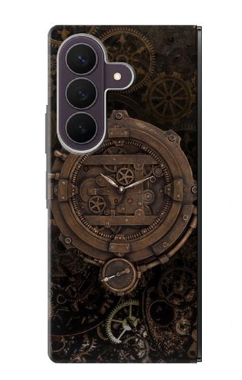 S3902 Horloge Steampunk Etui Coque Housse pour Samsung Galaxy Z Fold 8 Ultra