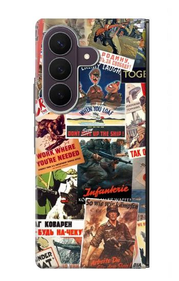 S3905 Affiche vintage de l'armée Etui Coque Housse pour Samsung Galaxy Z Fold 8 Ultra