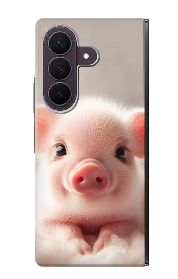 S3979 Bébé cochon mignon Etui Coque Housse pour Samsung Galaxy Z Fold 8 Ultra