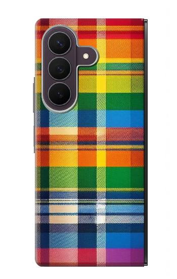 S3983 Texture de tissu LGBTQ Etui Coque Housse pour Samsung Galaxy Z Fold 8 Ultra
