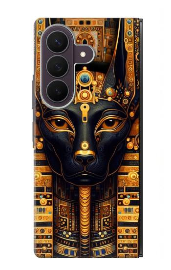 S3992 Anubis noir et or Etui Coque Housse pour Samsung Galaxy Z Fold 8 Ultra