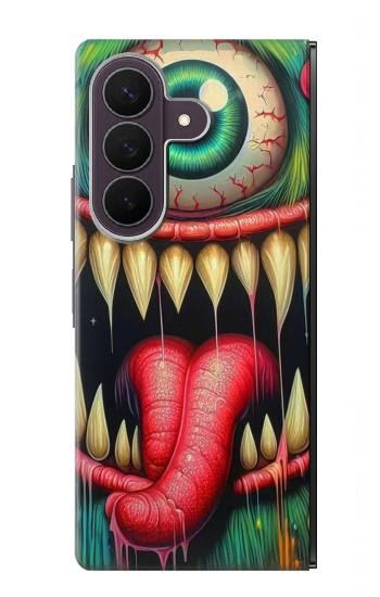 S4000 Graffiti mural monstre Etui Coque Housse pour Samsung Galaxy Z Fold 8 Ultra