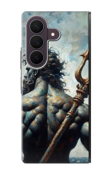 S4010 Trident de Poséidon, Dieu de la mer Etui Coque Housse pour Samsung Galaxy Z Fold 8 Ultra
