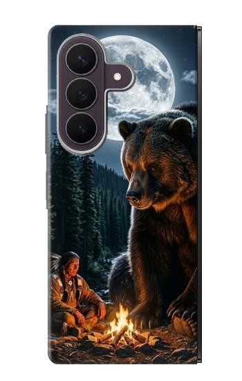 S4095 Ours Majestueux Sauvage Etui Coque Housse pour Samsung Galaxy Z Fold 8 Ultra