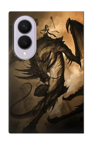 S0388 Dragon Etui Coque Housse pour Samsung Galaxy Z Fold 8