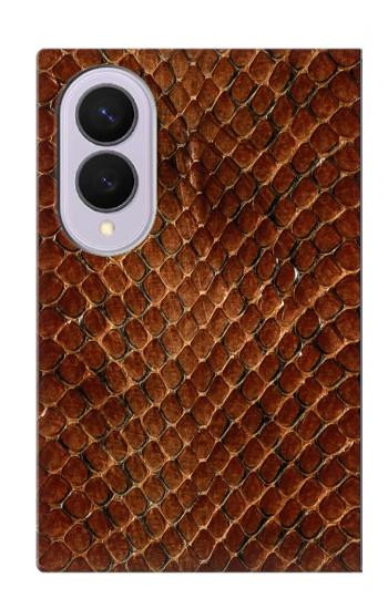 S0555 serpent Peau Etui Coque Housse pour Samsung Galaxy Z Fold 8