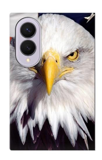 S0854 Aigle américain Etui Coque Housse pour Samsung Galaxy Z Fold 8