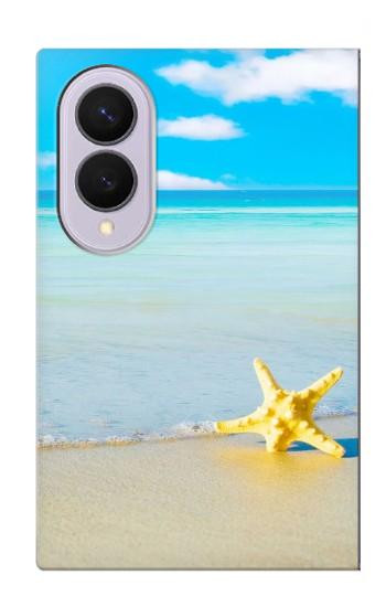 S0911 Détendez-vous à la plage Etui Coque Housse pour Samsung Galaxy Z Fold 8