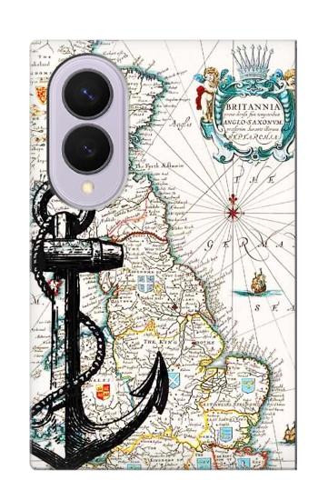 S1962 Graphique nautique Etui Coque Housse pour Samsung Galaxy Z Fold 8