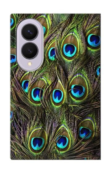 S1965 Paon Plume Etui Coque Housse pour Samsung Galaxy Z Fold 8