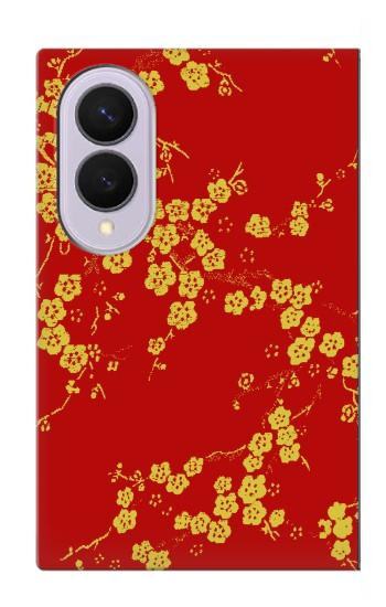 S2050 fleur de Cerisiers chinois imprimé graphique Etui Coque Housse pour Samsung Galaxy Z Fold 8