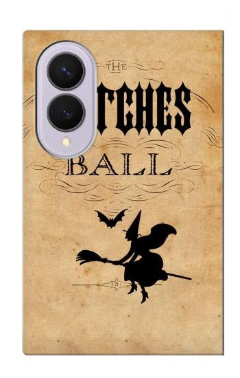 S2648 Les sorcières d'Halloween millésimé balle Etui Coque Housse pour Samsung Galaxy Z Fold 8