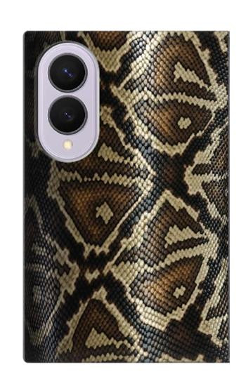 S2712 Anaconda Amazon Serpent Motif imprimé Peau Etui Coque Housse pour Samsung Galaxy Z Fold 8