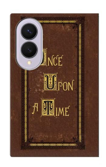 S2824 Il était une Fois Livre Couverture Etui Coque Housse pour Samsung Galaxy Z Fold 8